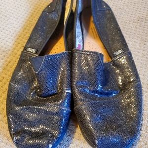 Girls Bobs Shoes black sequin sparkle size  3Y